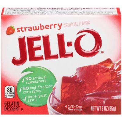 Jell-O Strawberry Gelatin 3oz