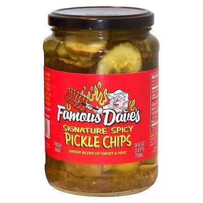 Famous Dave's Signature Spicy Pickle Chips 24oz