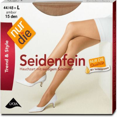 Nur Die Bronze Seidenfein 15 Denier Reinforced Toe Nylons