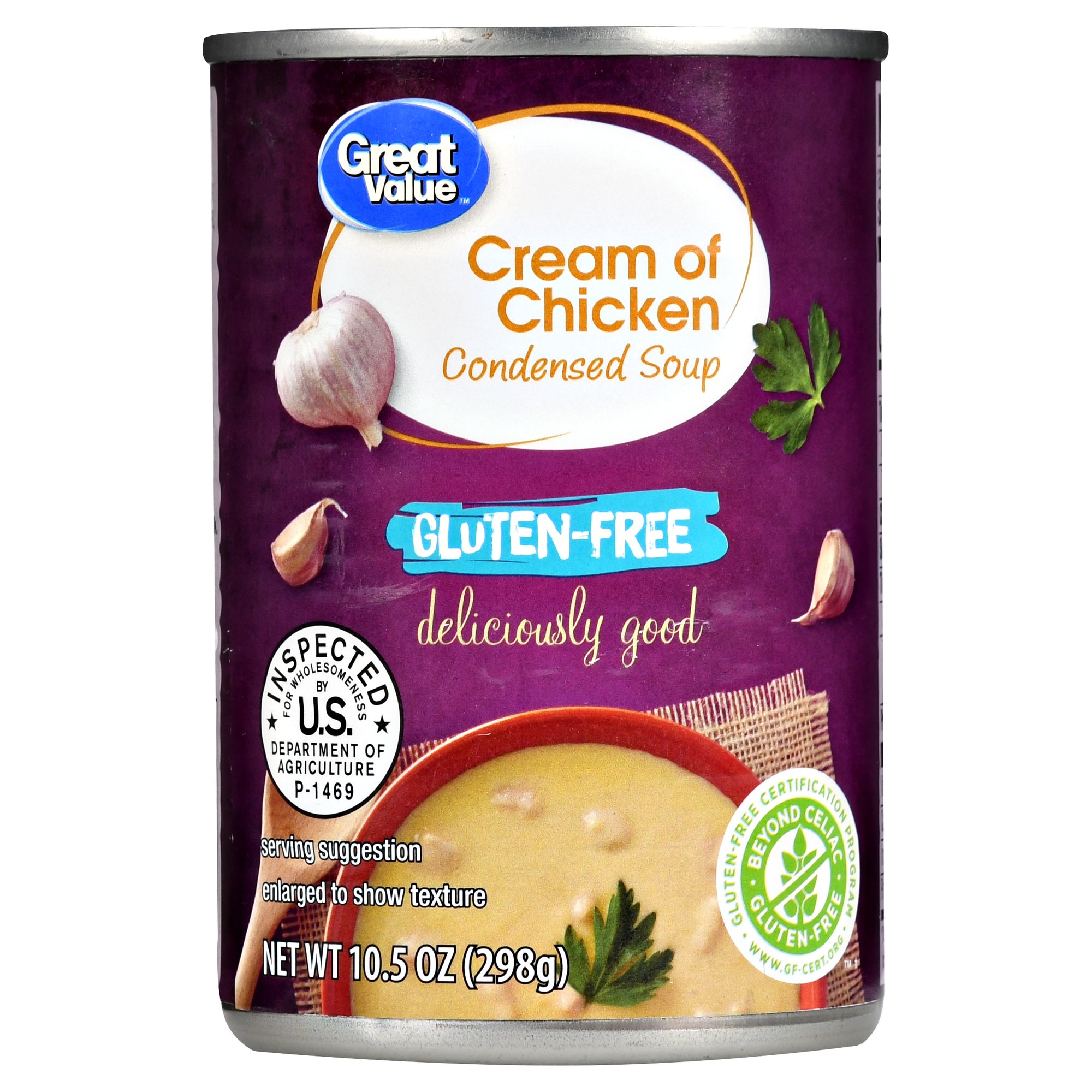 Great Value Gluten Free Cream Of Chicken Condensed Soup 10.5oz