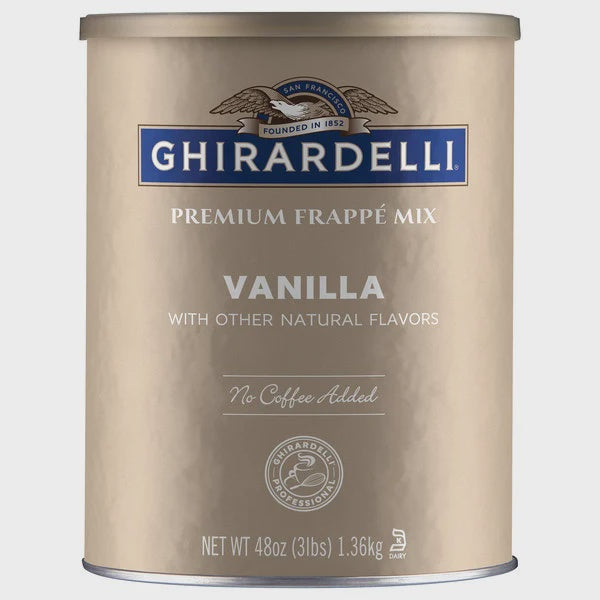 Ghirardelli Vanilla Flavored Frappe Mix 3lb