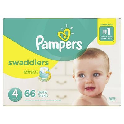 Pampers Swaddlers Size 4 66ct