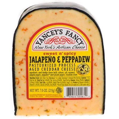 Yancey's New York Jalapeno Cheese Wedge 7.6oz