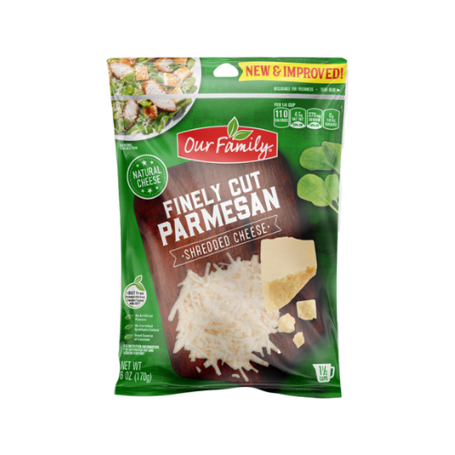 Our Family Finely Cut Parmesan Shredded Cheese 6oz