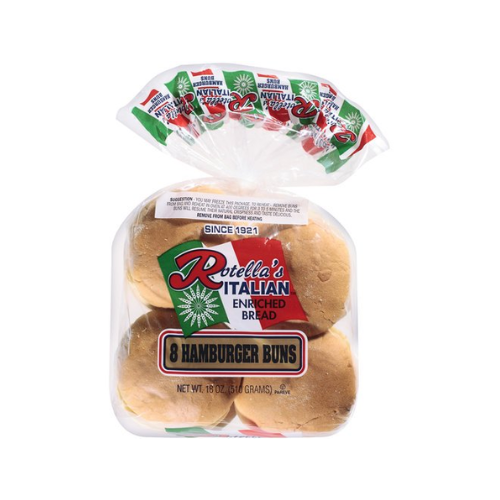 Rotella's Italian Bakery Hamburger Buns 8ct