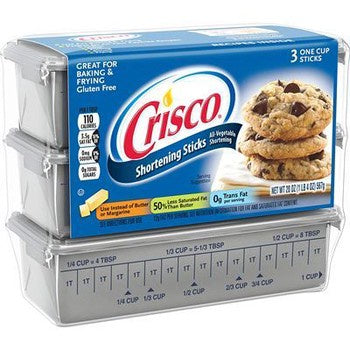 Crisco Regular Shortening Sticks 20oz