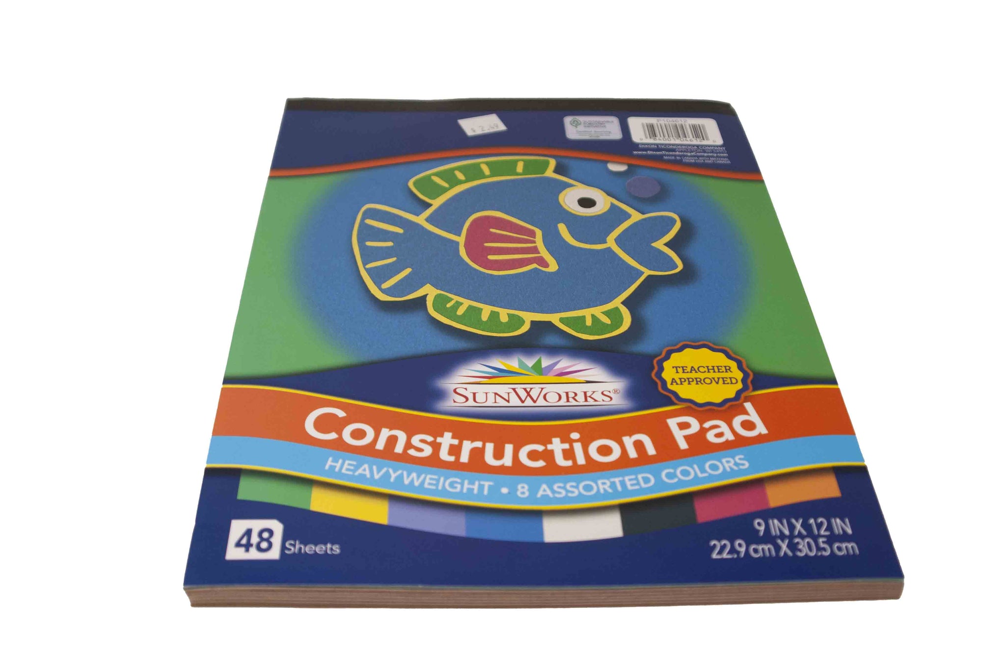 Heavyweight Construction Pad 48 Sheets - 8  Assorted Colors