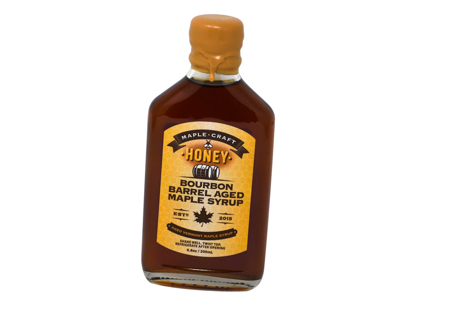 Maple Craft Honey Bourbon Barrel Aged Maple Syrup 6.8oz