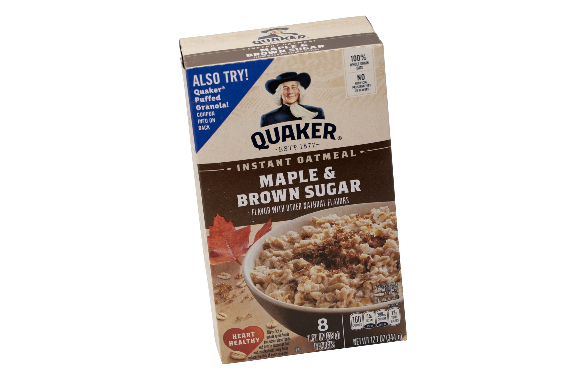 Quaker Instant Oatmeal Maple & Brown Sugar 12.1oz