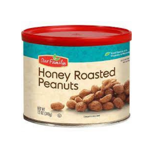 Our Family Honey Roasted Peanuts 12 oz