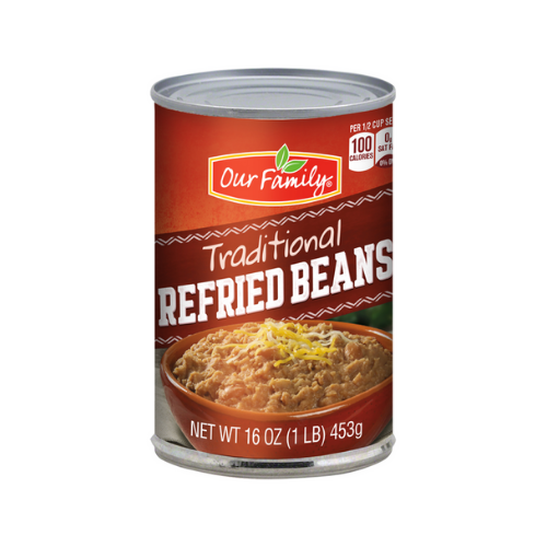 Our Family Traditional Refried Beans 16oz