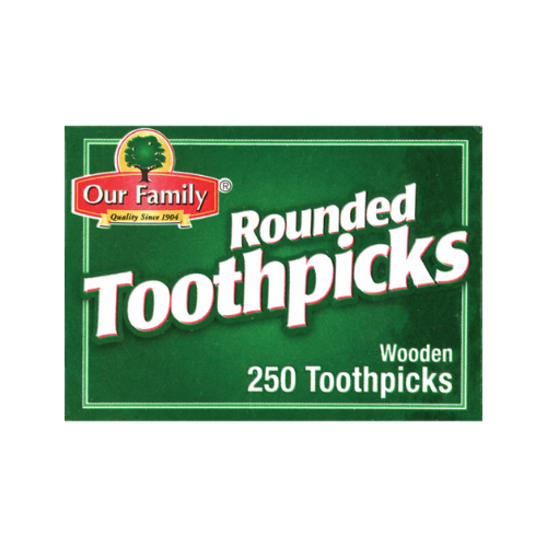 Our Family Rounded Toothpicks 250 ct