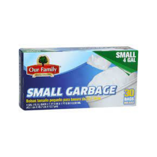 Our Family Small Garbage Bags 30 Bags