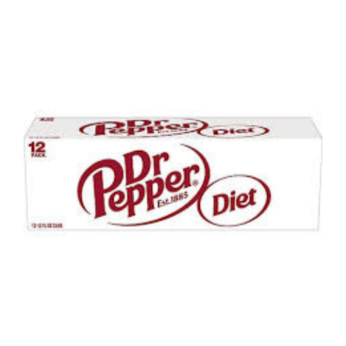 Dr Pepper Diet Soda Cans 12fl oz x 12pk