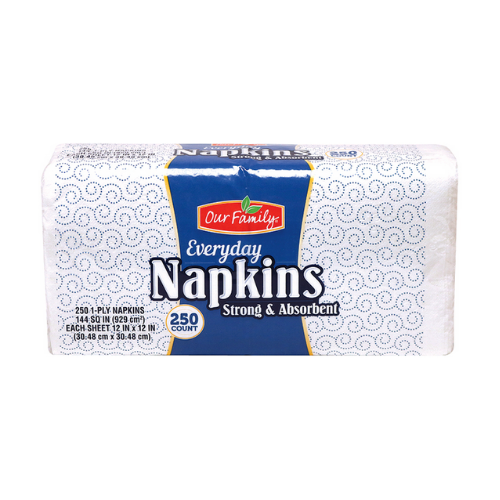 Our Family Everyday Napkins 250 ct