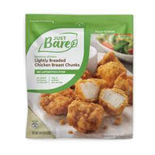 Just bare Lightly Breaded Chicken Breast Chunks 64 oz