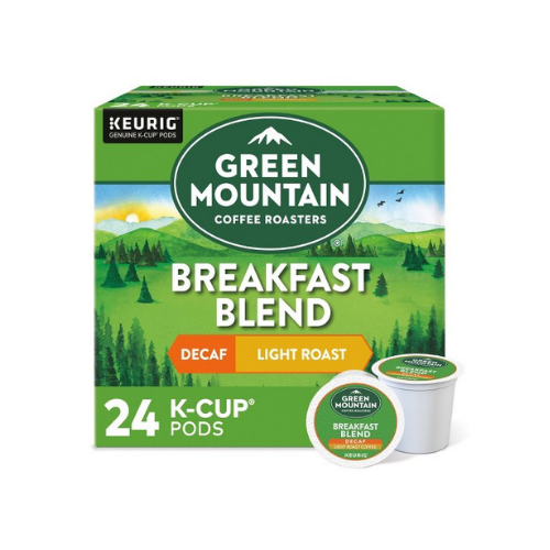 Keurig Green Mountain Breakfast Blend Decaf Coffee K-Cups 24ct