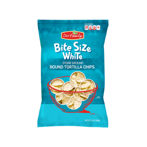 Our Family Bite Size White Tortilla Chips 12oz