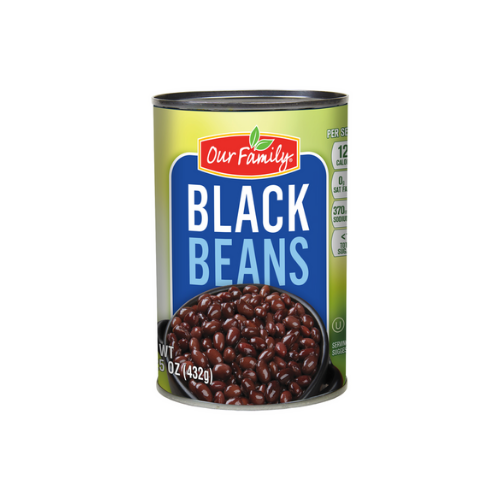 Our Family Black Beans 15.25oz