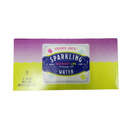 Sparkling Raspberry Lime Spring Water Cans 12fl oz x 8pk