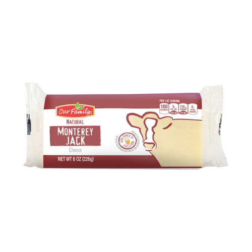 Our Family Monterey Jack Cheese 8 oz