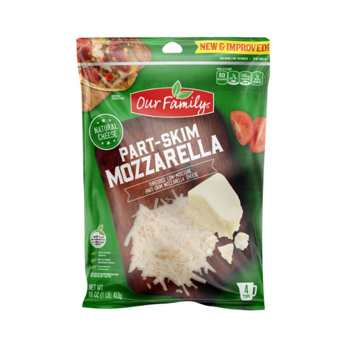 Our Family Mozzarella Shredded Cheese 16oz