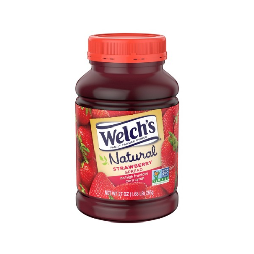 Welch's Natural Strawberry Spread Jam