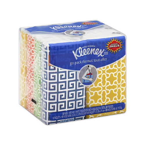 Kleenex Pocket Facial Tissues 10ct x 8pk