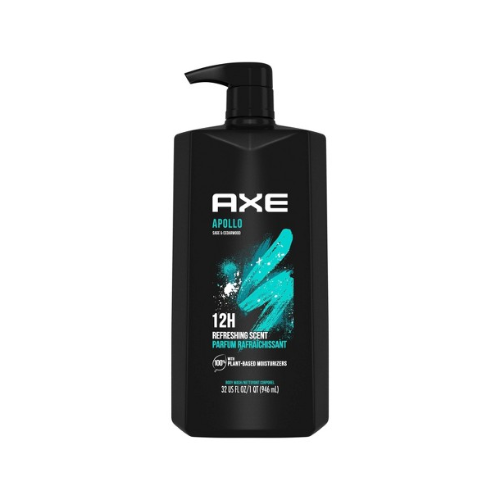 AXE Apollo Clean + Fresh Sage & Cedarwood Scent 12H Body Wash Soap  32 fl oz