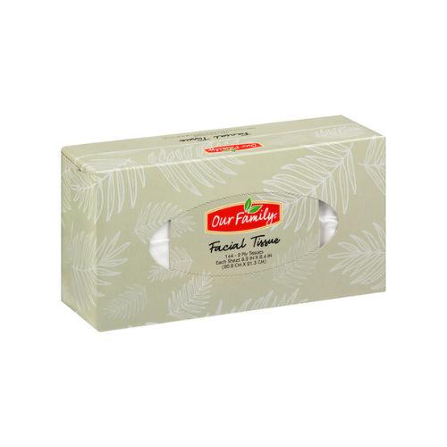 Our Family 2ply Facial Tissue Rectangle Box