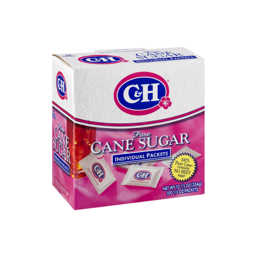 C&H Pure Cane Sugar Individual Packets 100pkt