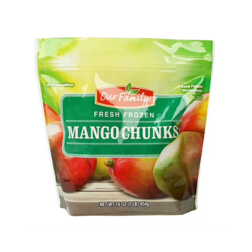 Our Family Frozen  Mango Chunks 16 oz