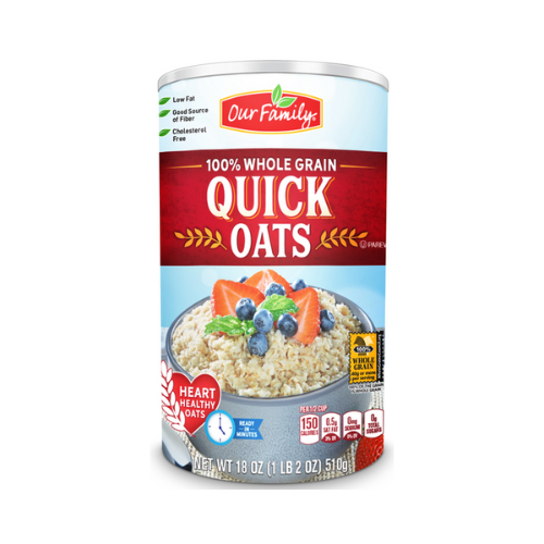 Our Family Quick Oats 18 oz