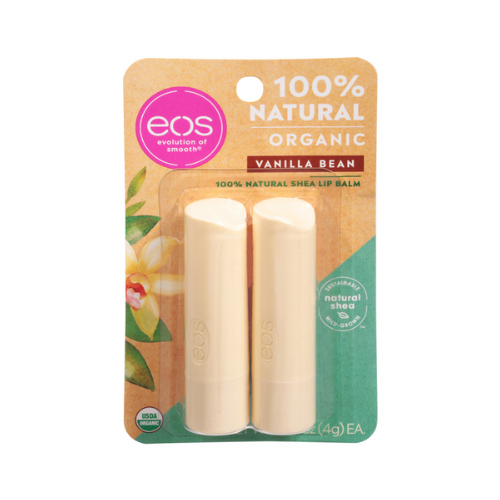 EOS Lip Balm Organic Vanilla Bean 2 pk .28 oz