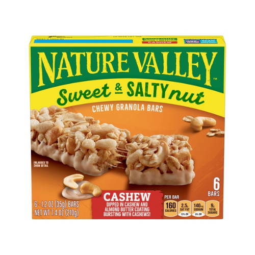 Nature Valley Sweet & Salty Nut Cashew Chewy Granola Bars 6ct