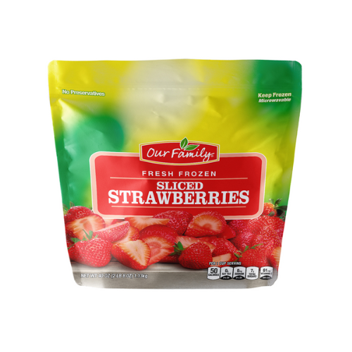 Fresh Frozen Sliced Strawberries 40 oz