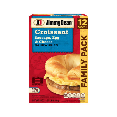 Jimmy Dean Sausage, Egg & Cheese Croissant 12 ct/54 oz