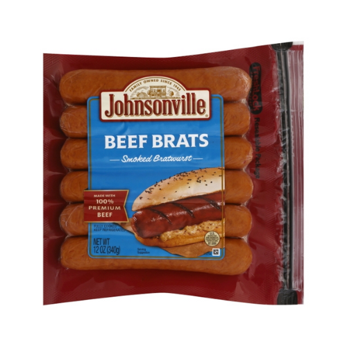 Johnsonville Beef Brats, 12oz