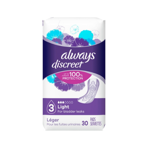 Always Discreet Light 3 Pads 30ct