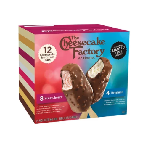 The Cheesecake Factory Ice Cream Bars 12pk