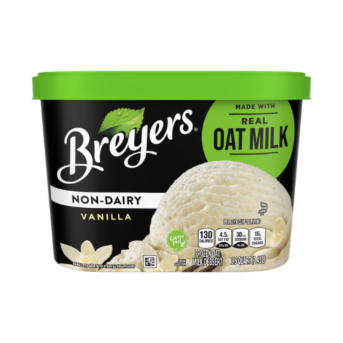 Breyers Non Dairy Vanilla Ice Cream Made  with Oat Milk 48oz