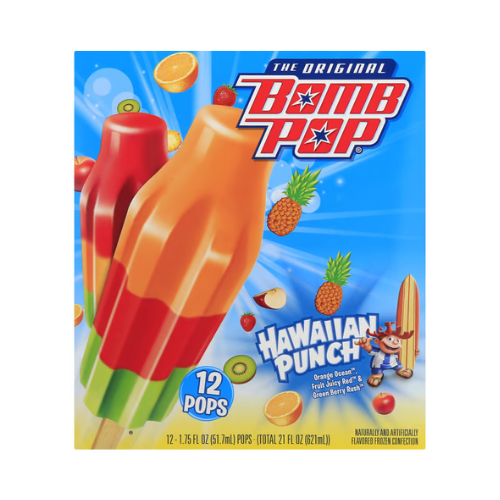 Bomb Pop Hawaiian Punch 12ct