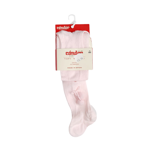 Condor Barcelona Pink Pom Pom Tights Size 000 ( 0-3 mths)