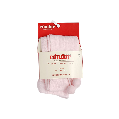 Condor Barcelona Pink Pom Pom Tights Size 0 ( 6 -12 mths )