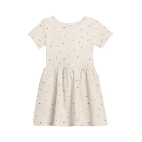 Colored Organics Kids Short Sleeve Stella Swing Dress - Vida Floral | 12-18M