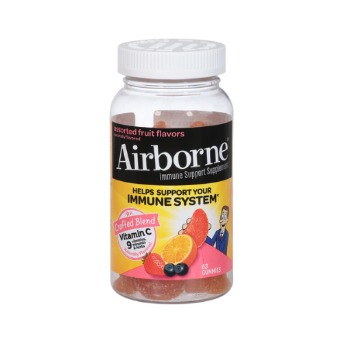 Airborne Health Gummies Assorted Fruit 63ct