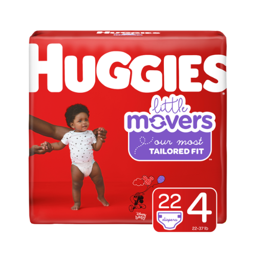 Huggies Diapers Little Mover Size 4 Jumbo Pack 22ct