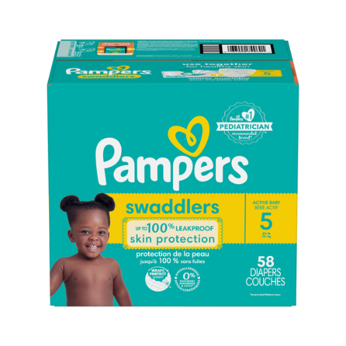 Pampers Diapers Swaddlers Size 5 Super 58ct