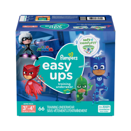 Pampers Easy Up Training Underwear 3T-4T Super Boy 66ct