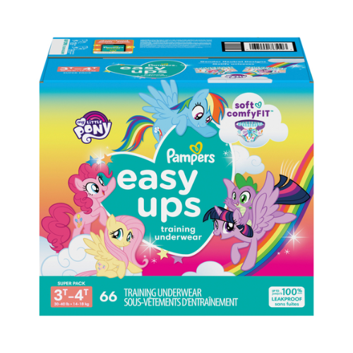 Pampers Easy-ups Training Underwear 3T-4T Girls 66ct